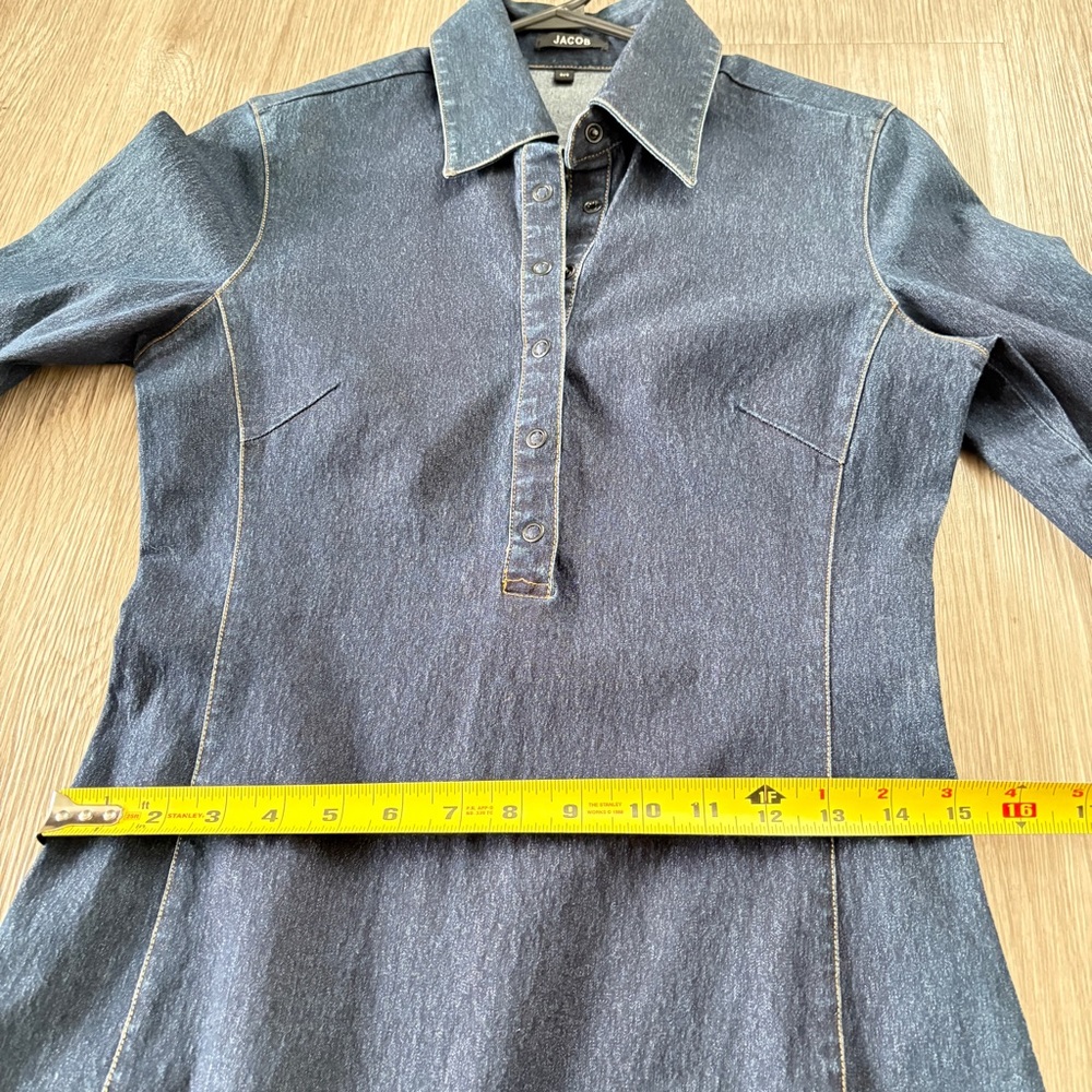 Jacob Blue Jeans Denim Dress Y2K Size Small - Picture 9 of 10